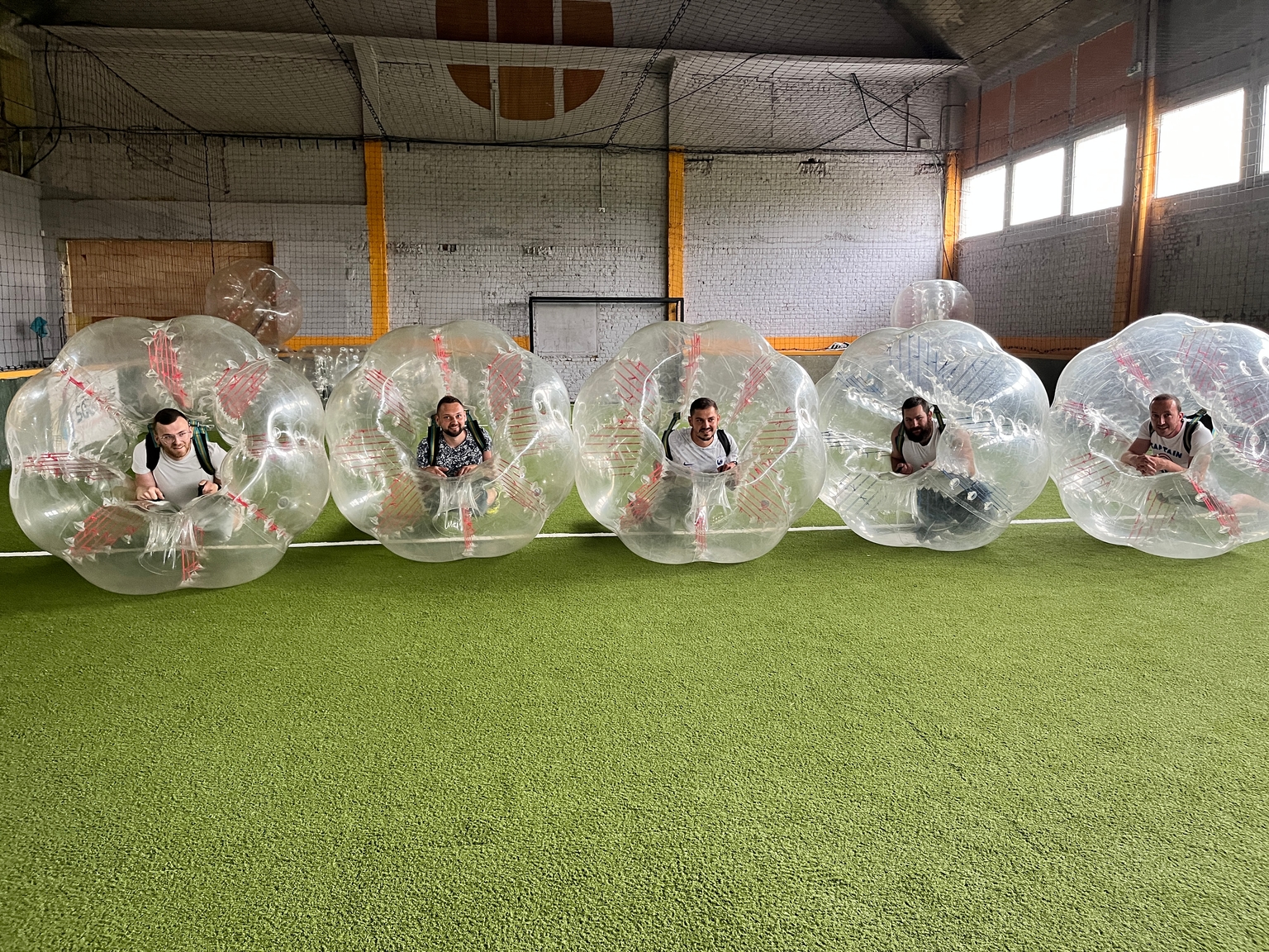 Anniversaire en bubble foot chez Team Square
